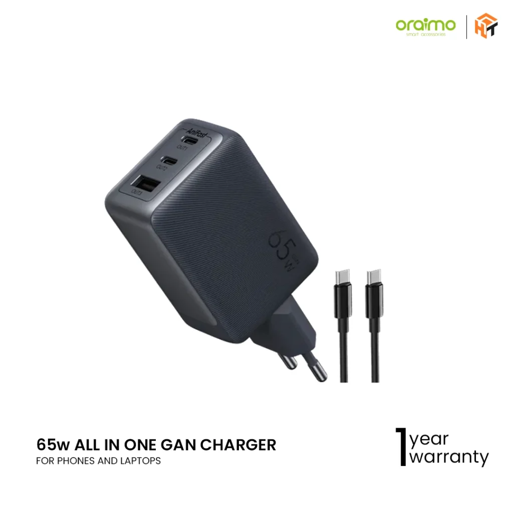 Oraimo HyperGaN 65W GaN Charger OCW-7652E