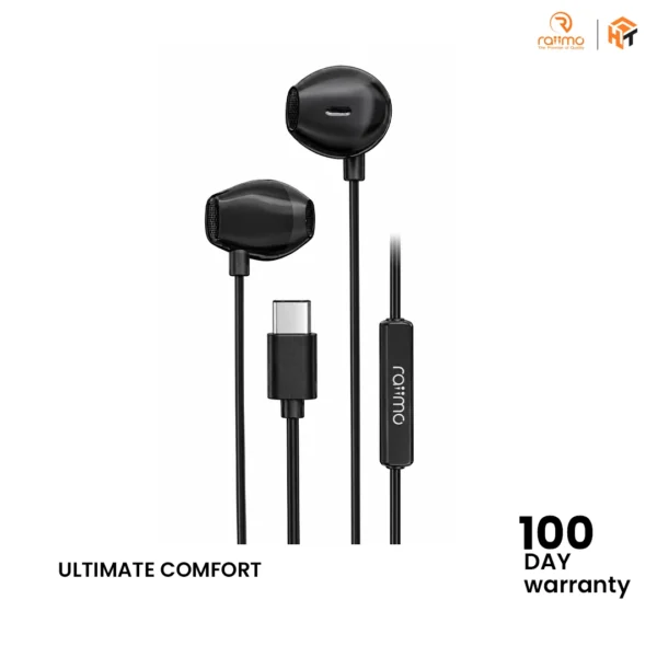 RAIIMO R-12 3.5mm Wired Earphone with 14mm Driver and