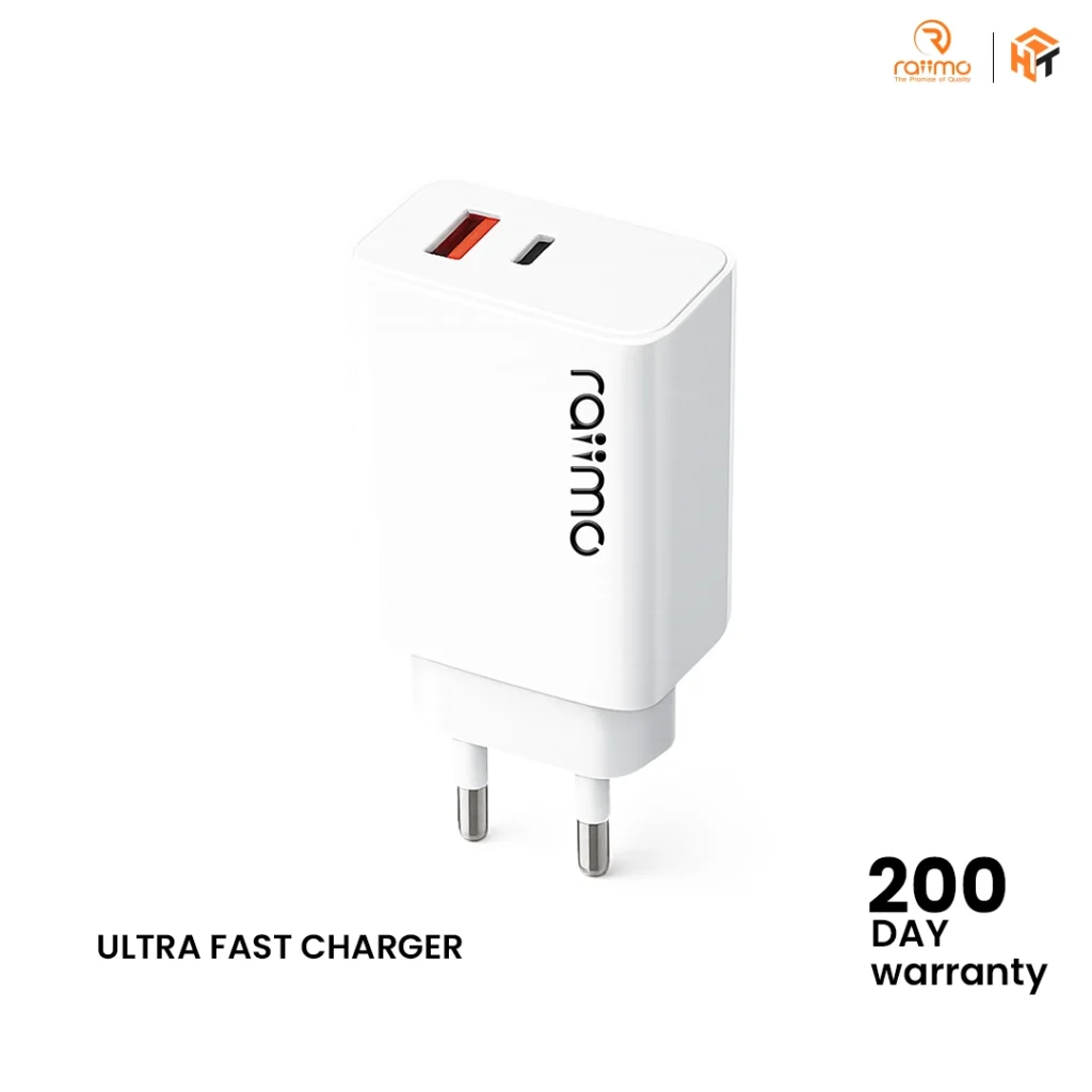 RAIIMO R-500 67W Ultra Fast Charger with Two-Pin Plug
