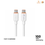 RAIIMO R-120C 67W Type-C to Type-C Fast Charging Cable White 1 Meter